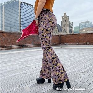 Mod cloth “way out yonder” flare pants